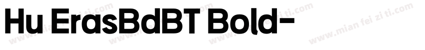 Hu ErasBdBT Bold字体转换